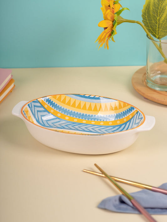 VON CASA Fancy Serving Platters - Skyblue, 500Ml