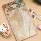 VON CASA Wooden Kitchen Cutting & Chopping Board With Printed Handle
