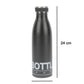 VON CASA 750Ml Top Stainless Steel Water Bottles - Black 