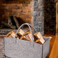 VON CASA Large Capacity Felt Bags For Storage Home - 50X25X25Cm - Light Grey