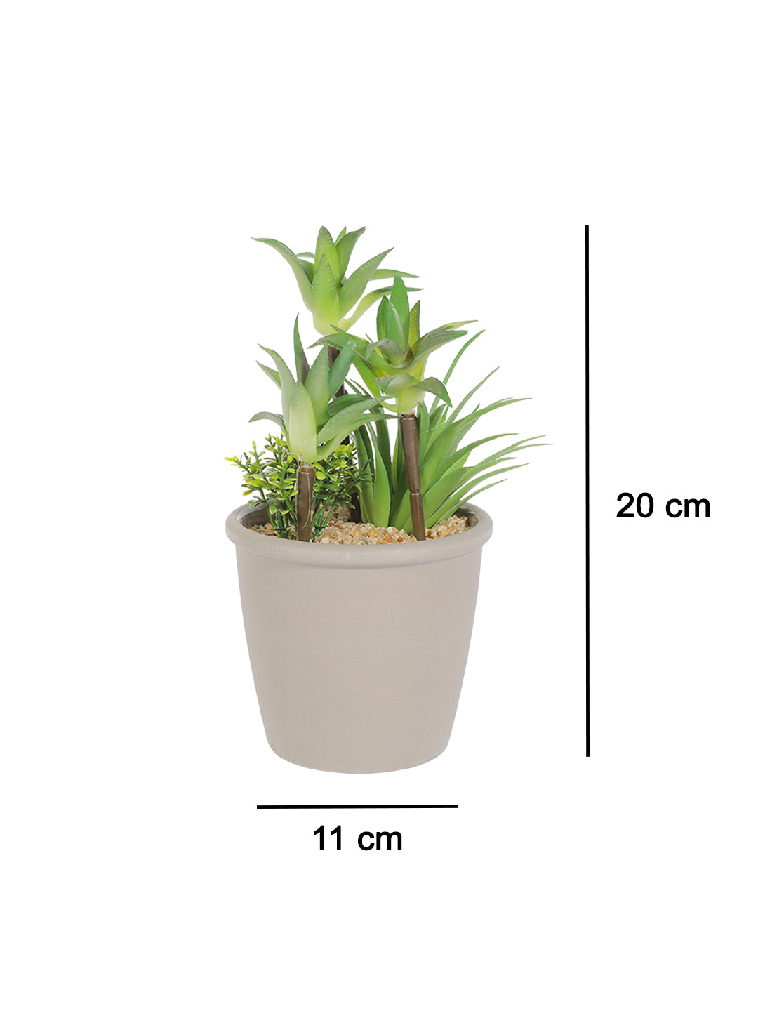 VON CASA Fake Mini Succulent Plant Pot