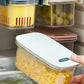 VON CASA Fridge Pull-Out Fruit & Vegetables Space Saver Shelf Holder - Off White
