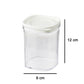 VON CASA Kitchen Cabinet Medium Airtight Plastic Containers - White, Transparent