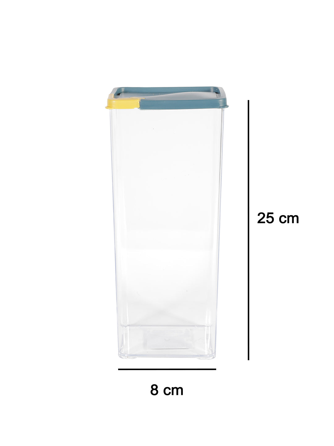 VON CASA Tall Plastic Cereal Dispenser Jar With Lid - Dark Green