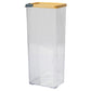 VON CASA Tall Plastic Cereal Dispenser Jar With Lid - Yellow