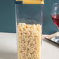 VON CASA Tall Plastic Cereal Dispenser Jar With Lid - Yellow