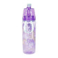 VON CASA Transparent Plastic Water Bottles - Purple, 500Ml