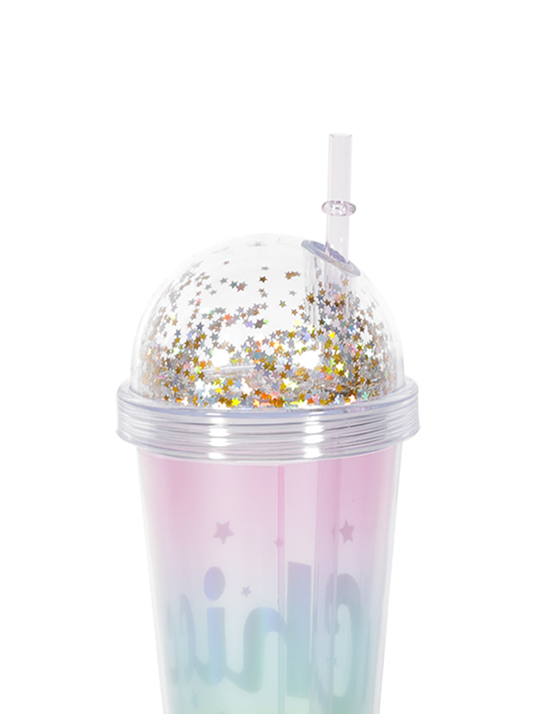 VON CASA Plastic Tumbler With Straw And Lid - 380Ml