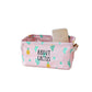 VON CASA Canvas Fabric Storage Bin With Handles - Pink