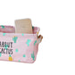 VON CASA Canvas Fabric Storage Bin With Handles - Pink