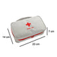 VON CASA Rectangular Polyester First Aid Box - Light Grey