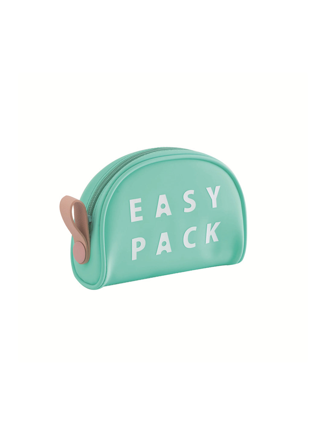 VON CASA D Shaped Plastic Travel Pouch - Sea Green