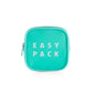 VON CASA Square Plastic Travel Pouch - Easy Pack - Blue