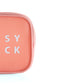 VON CASA Square Plastic Travel Pouch - Easy Pack - Peach