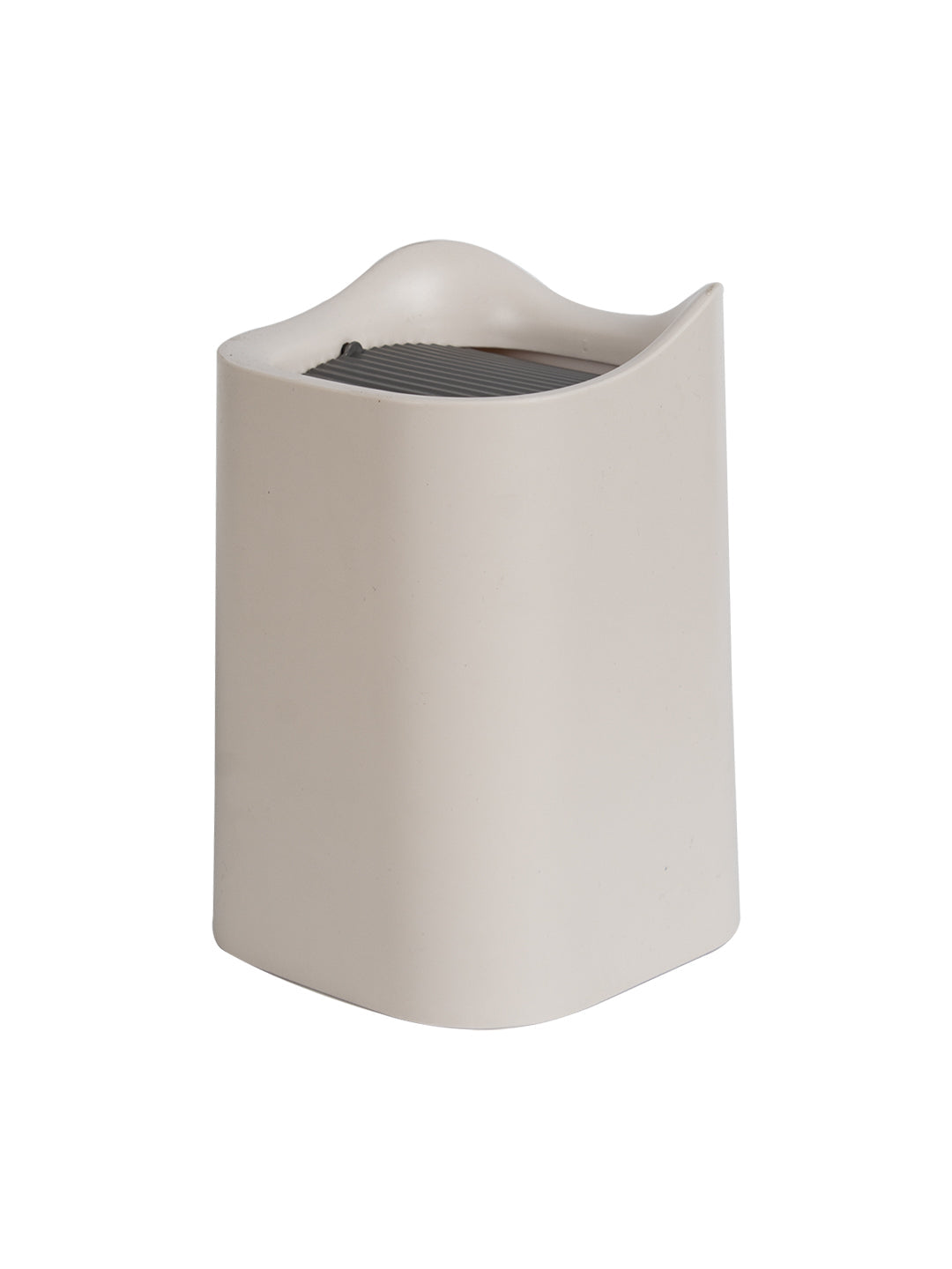 VON CASA Modern Table Dustbin - 1500ml, Cream Grey