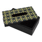Mdf Green & Black Rectangular Tissue Box
