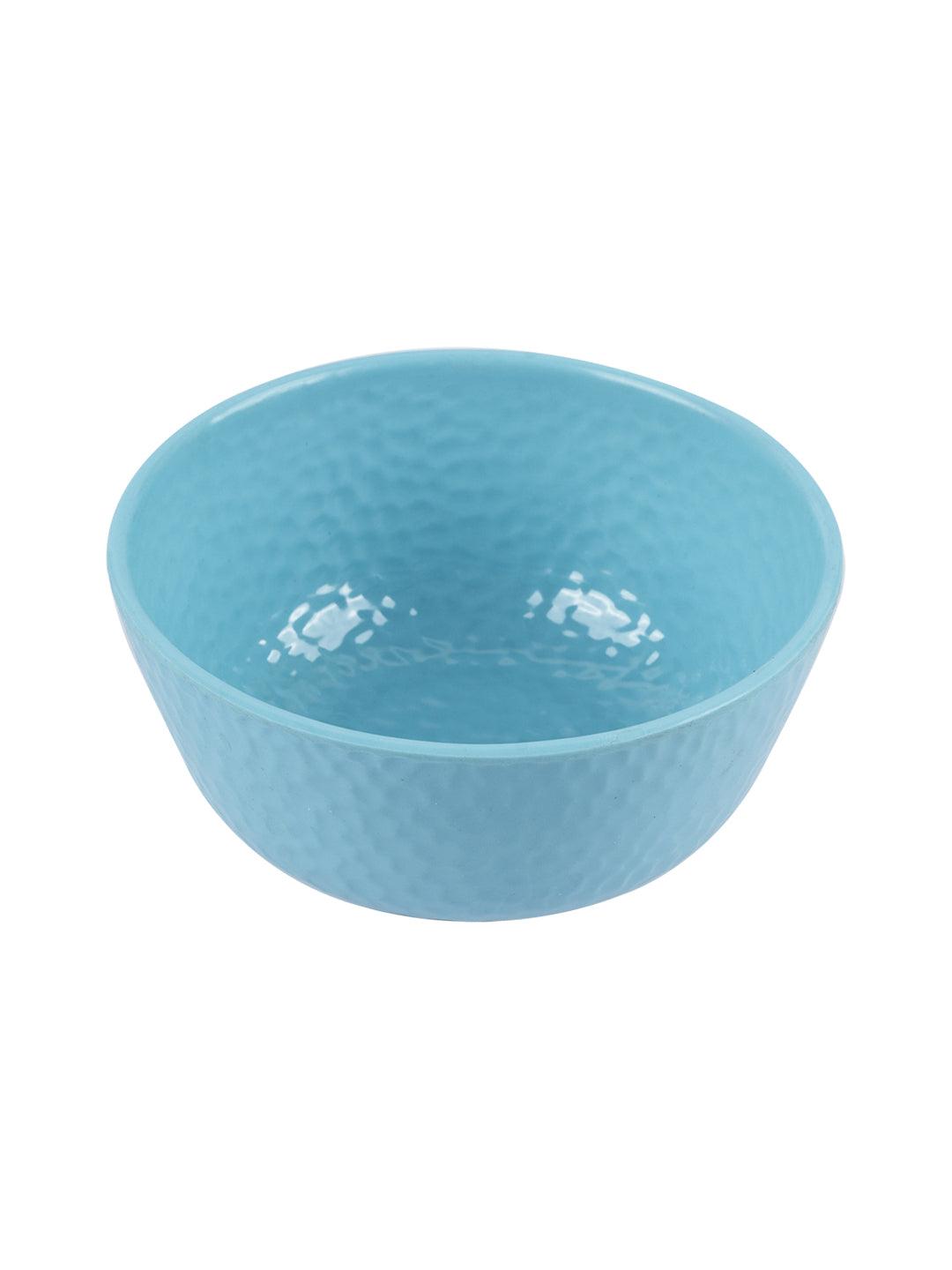 VON CASA Melamine Round Soup Bowl - Set of 6, Turquoise