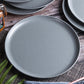 VON CASA Melamine Round Full Plate - Set of 6, Grey
