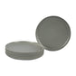 VON CASA Melamine Round Quarter Plate - Set of 6, Grey
