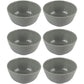 VON CASA Melamine Round Soup Bowl - Set of 6, Grey