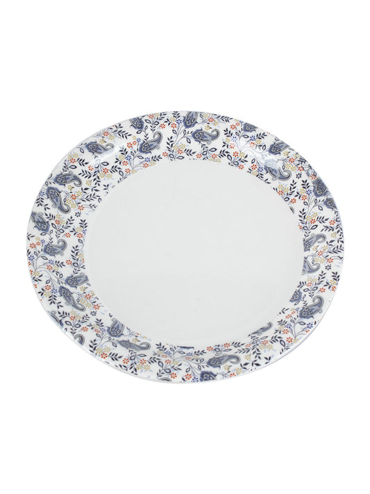 VON CASA Melamine White Quarter Plate - Set of 6,- White