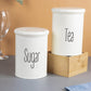 VON CASA Tea & Sugar Jar Set Of 2 (Each 900 Ml) | Airtight Jars | Metal Storage Container