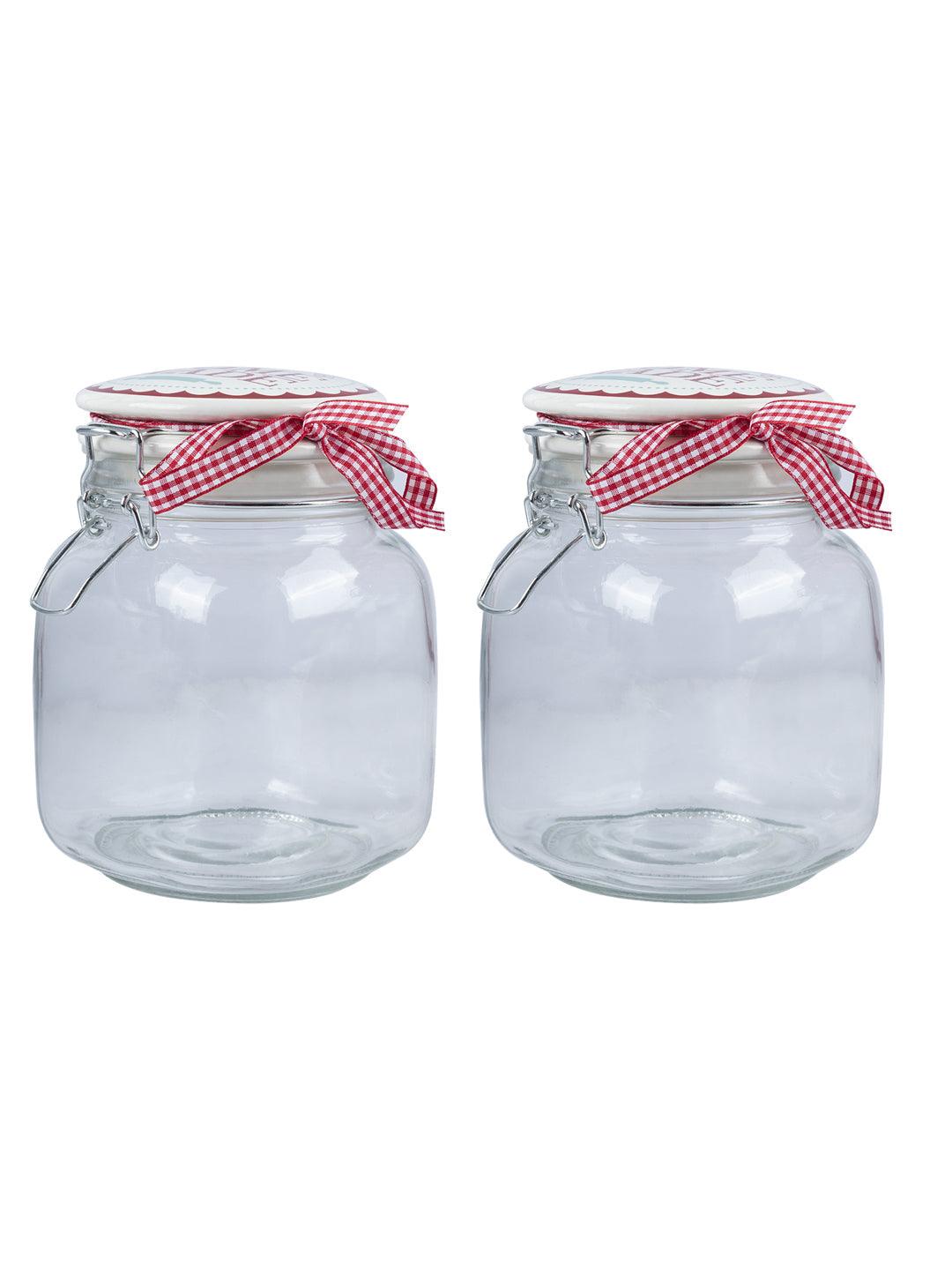 VON CASA Glass Jar (Pack of 2) - VON CASA