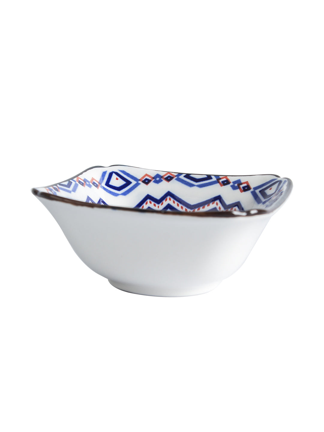 VON CASA 120 Ml Ceramic Serving Bowls - Blue, Set Of 2