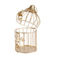 VON CASA Diwali Decoration Item WHITE CAGE T -LITE HOLDER PACK OF 2