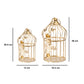 VON CASA Diwali Decoration Item WHITE CAGE T -LITE HOLDER PACK OF 2