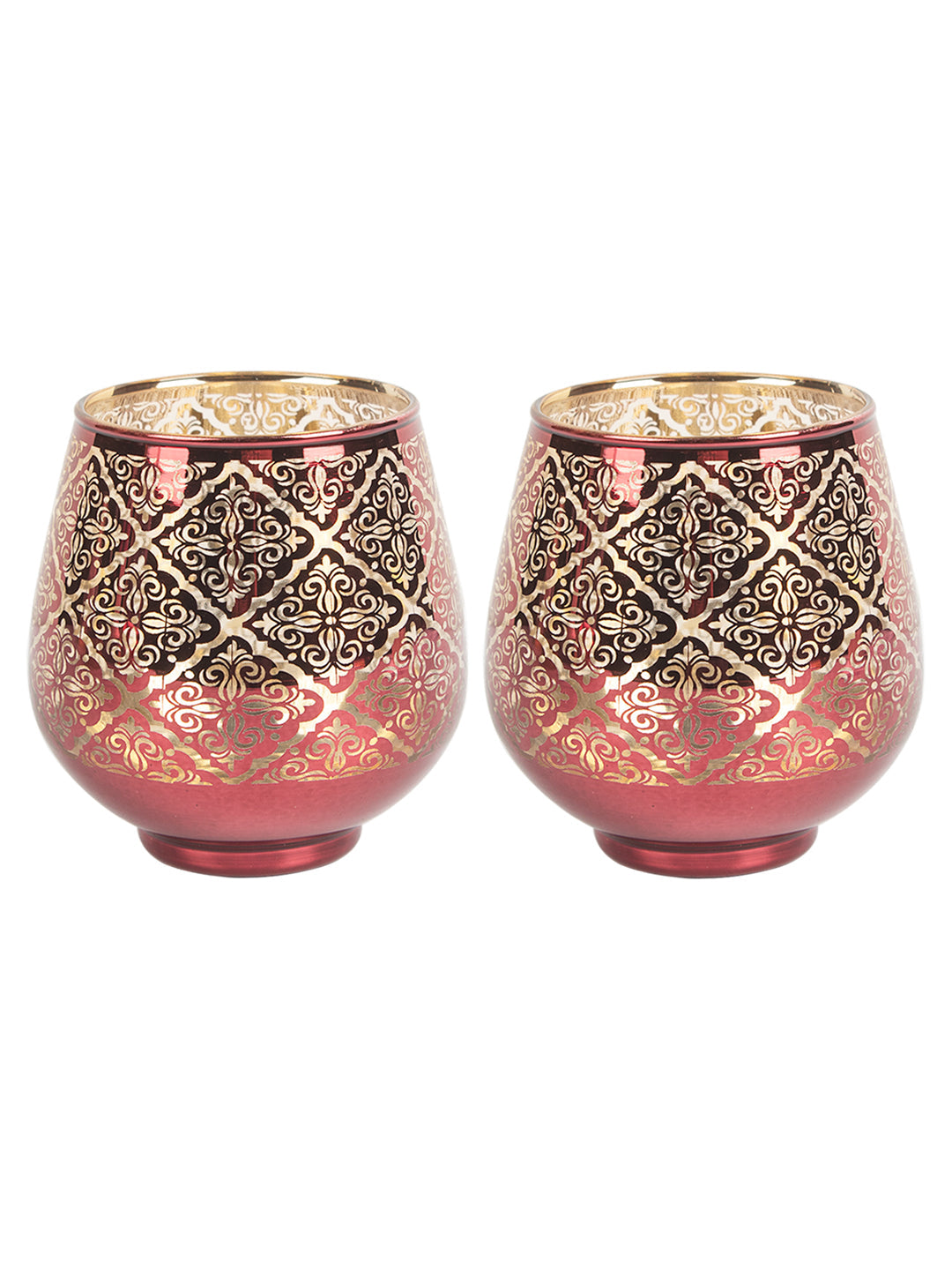 VON CASA Diwali Decorating Tealight Candle Holders Pack Of 2 Pcs