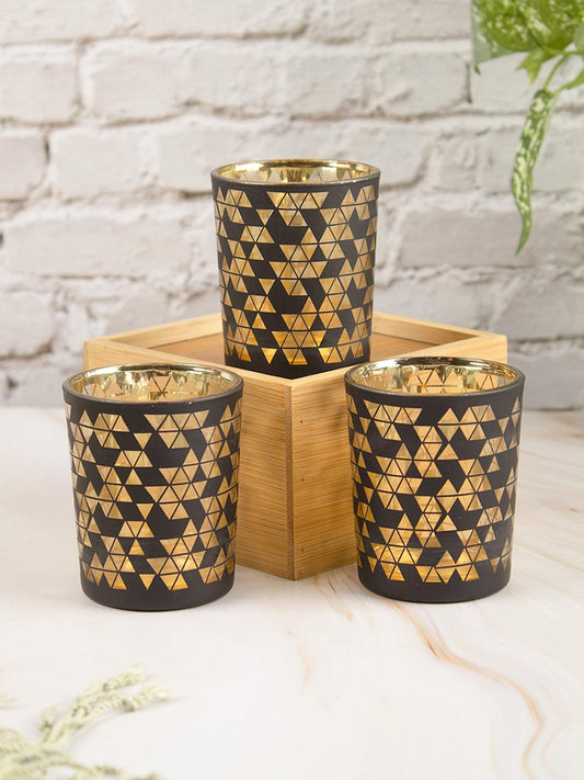VON CASA Table Tealight Candle Votive Holders Pack Of 3 Pcs