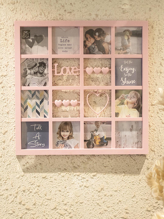 VON CASA Wall Photo Frame - 16 X 16 Inch (Light Pink)