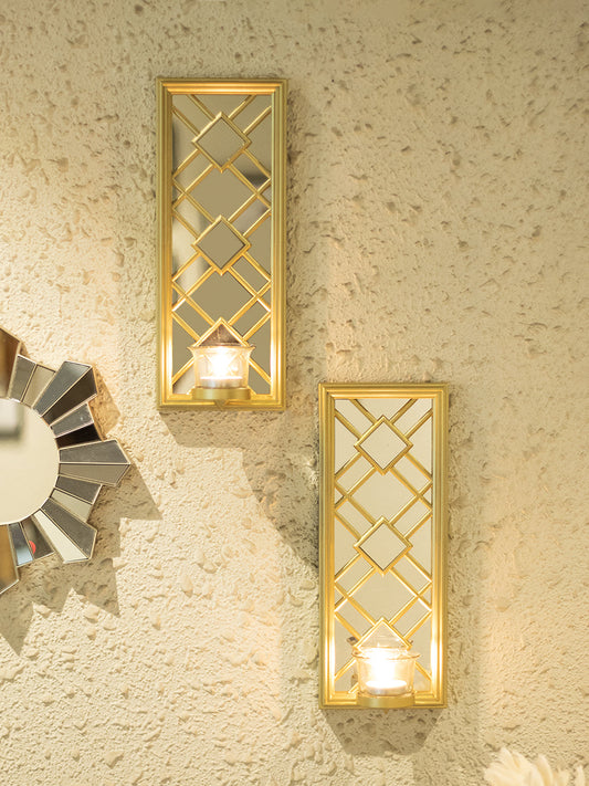 VON CASA Decorative Vertical Wall Sconce Candle Holder