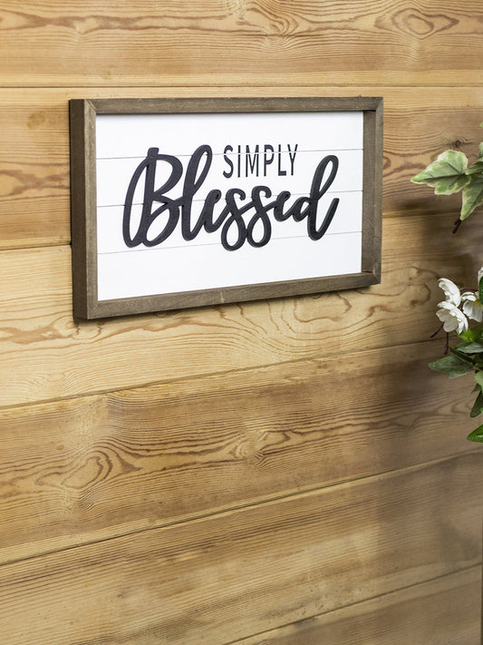 VON CASA Decorative Wall Plaques - SIMPLY Blessed
