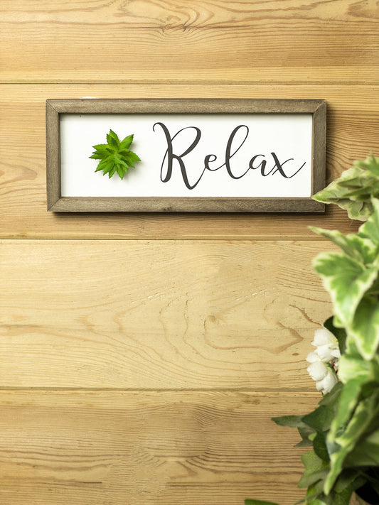 Decorative Wall Plaques - Relax