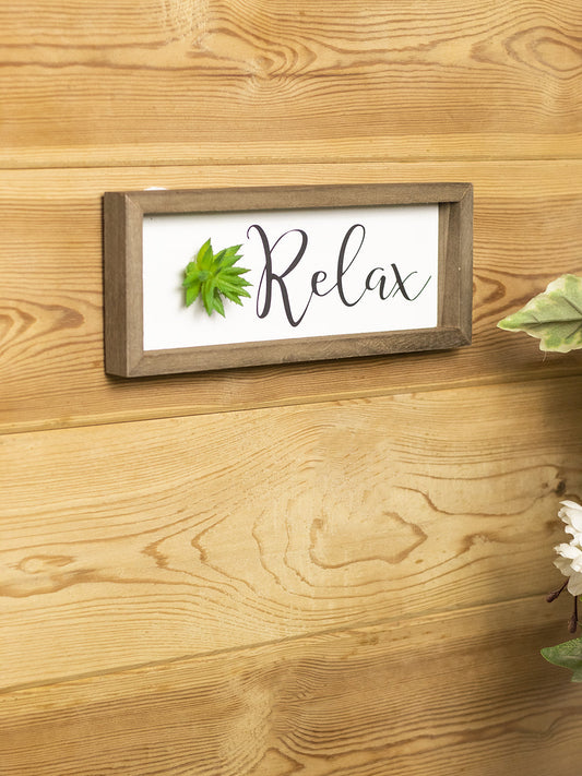 Decorative Wall Plaques - Relax