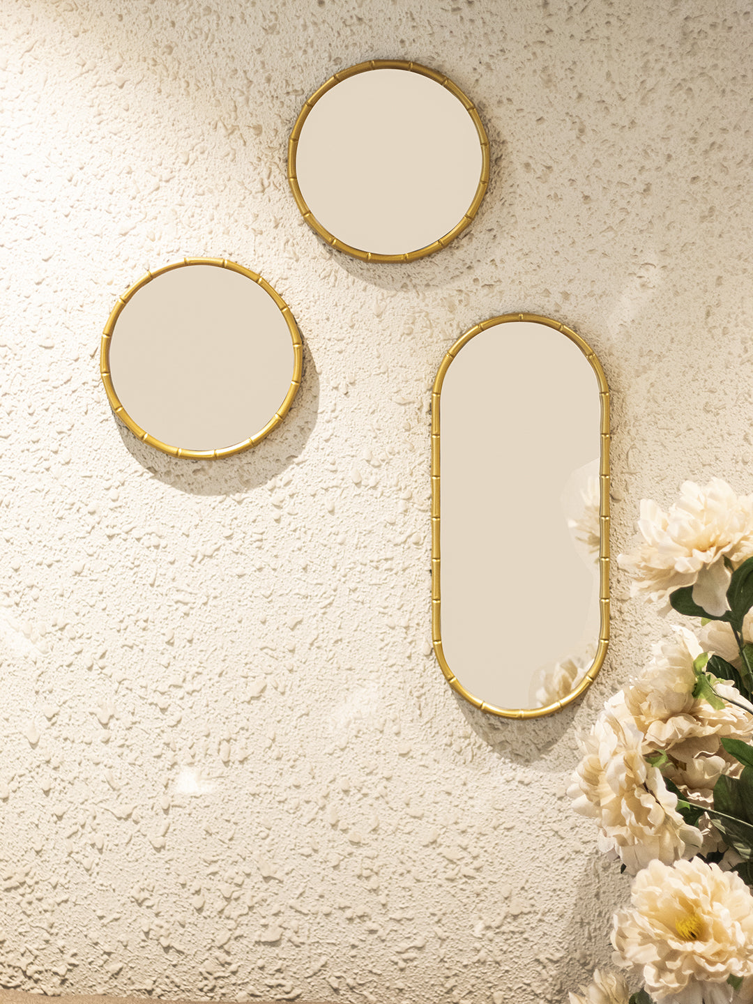VON CASA Decorative Wall Hanging Mirrors (Set of 3 Mirrors)