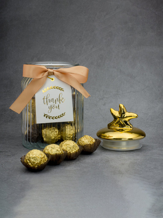 Glass Jar With Star Lid - 950 Ml