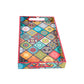 VON CASA Tray with Handle, Multiple Style Print, Multicolour, MDF