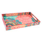 VON CASA Tray with Handle, Traditional Design, Multicolour, MDF