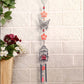VON CASA Wind Chimes with T-Light Holder, Red, Iron